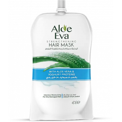 EVA COSMETICS — ALOE EVA STRENGTHENING HAIR MASK POUCH WITH ALOE VERA & YOGHURT PROTEINS 250 GM